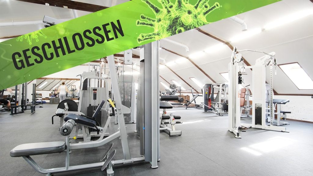 Fitnessstudios geschlossen: Corona-Virus