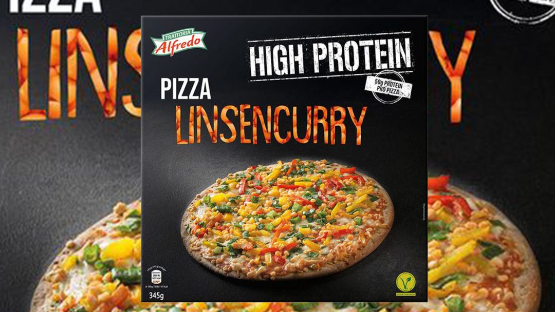 Lidl Protein Pizza Geschmacksrichtung Linsencurry